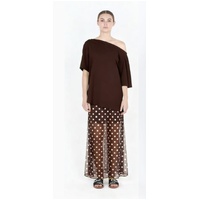 YH & CO Slouch Tee - Chocolate