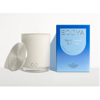 Ecoya Madison Candle 400g - Sandalwood & Amber