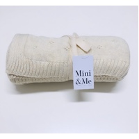 Mini & Me Heirloom Baby Blanket - Natural Melange