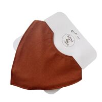 Mini & Me Waterproof Dribble Bib - Chestnut