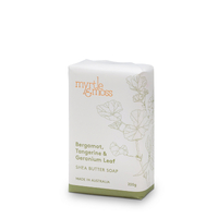 Myrtle & Moss Shea Butter Soap 200g - Bergamot, Tangerine & Geranium Leaf