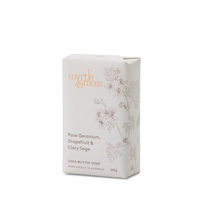 Myrtle & Moss Bergamot Soap - Rose Geranium, Grapefruit & Clary Sage