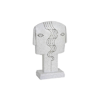 Pure Pablo Resin Cubist Head Split Face - White