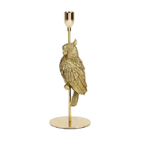 Pure Colby Resin Gold Parrot Candle Holder