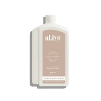 Al.ive Body 1 Litre Wash Refill - Apricot & Sweet Fig