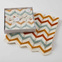 Jiggle & Giggle Brick Ziq-Zag Knit Blanket