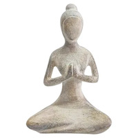 Coast to Coast Yogi Lady Resin Sculpture 10x15cm - White