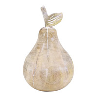Coast to Coast Pear wood Sculpture 12x19cm - White Wash