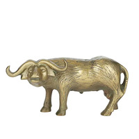 Coast to Coast Bill Bison Metal Sculpture 23x11cm - Gold
