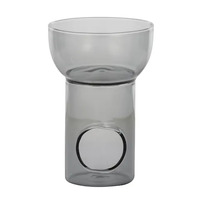 Coast to Coast Aurelle Glass Oil Burner 10x41cm - Grey