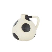 Coast to Coast-Spicer Ceramic Vase 12x12cm-Sand/Black