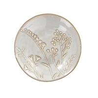 Coast to Coast Oshi Ceramic Trinket Dish 11x3cm - Ivory