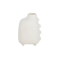 Coast to Coast Everett Ceramic Vase 7x5x9.5cm - White