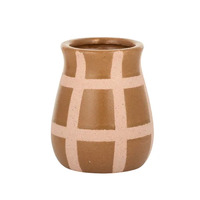 Coast to Coast Blaze Ceramic Vase 10x12cm - Nude/Tan