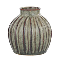 Coast to Coast Kenzie Ceramic Vase 13x13cm - Grey/Tan