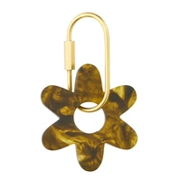 Assemble Kip Resin Flower Key Ring 7cm Pesto