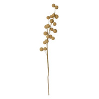 Life Botanic Pom Pom Spray Stem 80cm - Mustard