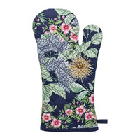 j.elliot Hydrangea Oven Mitt - Navy