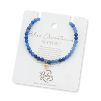 Palas Blue Aventurine 'Support' Healing Gem Bracelet