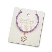 Palas Amethyst 'Protection' Healing Gem Bracelet