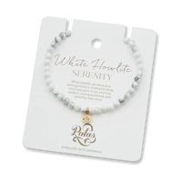 White Howlite 'Serenity' Healing Gem Bracelet