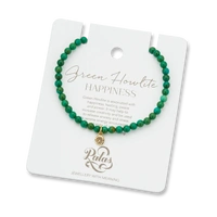 Palas Green Howlite 'Happiness' Healing Gem Bracelet