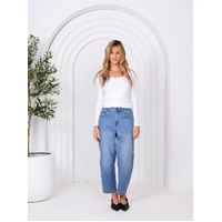 Monaco Jeans Toni Barrel Jeans - Light Blue