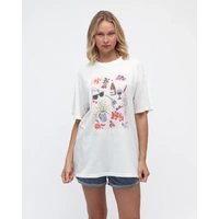 Paper Heart Primavera Tee - White