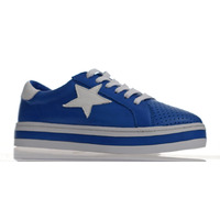Alfie & Evie Pixie W Leather Sneaker - Cobalt/White