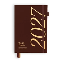 Fox & Fallow 2027 A5 Vertical Planner - Chocolate