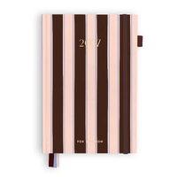 Fox & Fallow 2027 A5 Academic Vertical Planner - Chocolate Stripe