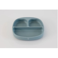 Isabella & Frankie Silicone Suction Divider Plate - Blue