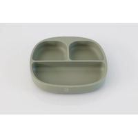 Isabella & Frankie Silicone Suction Divider Plate - Sage