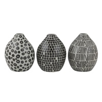 Amalfi BISQUE VASE -Black