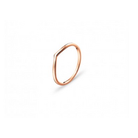 Urbanwall Jewellery Fine Peak Ring - Rose Gold
