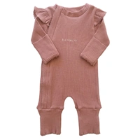 RAI & CO Frill Ribbed Onesie - Blush