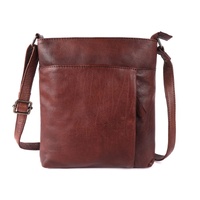 Rugged Hide Barcelona Crossbody Bag - Brown
