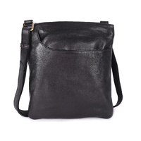 Rugged Hide Leeds Cross Over Bag - Black