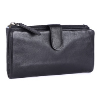 Rugged Hide Veronica Wallet - Black