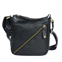 Rugged Hide Beatrice Crossbody Bag - Black