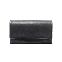 Rugged Hide Bowie Leather Wallet - Black