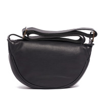 Rugged Hide Annalise Leather Crossbody Bag - Black