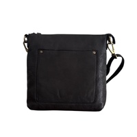 Rugged Hide Jackie Crossbody Bag - Black