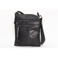 Rugged Hide Wendy 2 Front Zip Sling Bag - Black