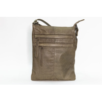 Rugged Hide Wendy 2 Front Zip Sling Bag - Brown