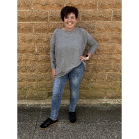 Slide Show Knit Jumper - Charcoal