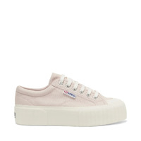Superga 2631 Stripe Platform AKI - Pink Almond/F Avorio