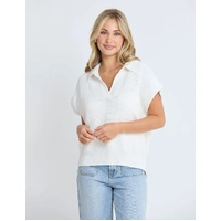 Stella + Gemma Evelyn Vest - White