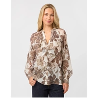 Stella + Gemma Gina Blouse - Brown Floral