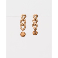 Stella+Gemma-Gold Chain Natural Stone-earrings